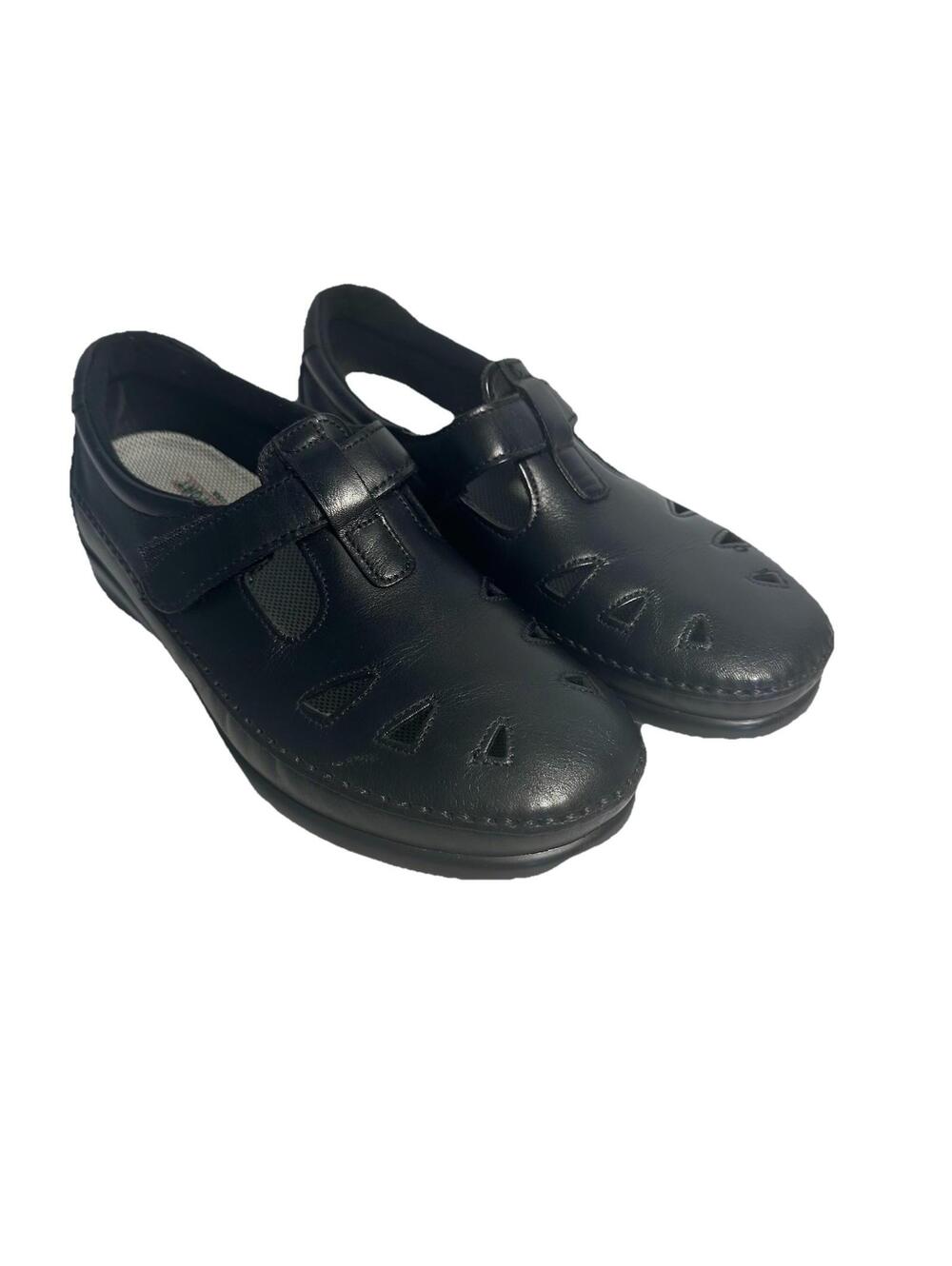 SAS tri pad women's black leather mary janes size 8 w Great Shape Super Comfy